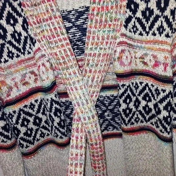 J.NNA Multicolor  Open Front Cardigan Sz Medium 100% Acrylic - Picture 3 of 8